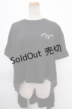 画像: NieR Clothing / バックロングプルオーバー F 黒 Y-24-11-12-056-PU-TO-SZ-ZY