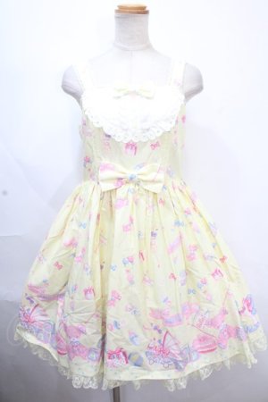 画像: Angelic Pretty / Dreamyベビールームジャンパースカート  イエロー Y-24-11-25-090-AP-OP-SZ-ZY