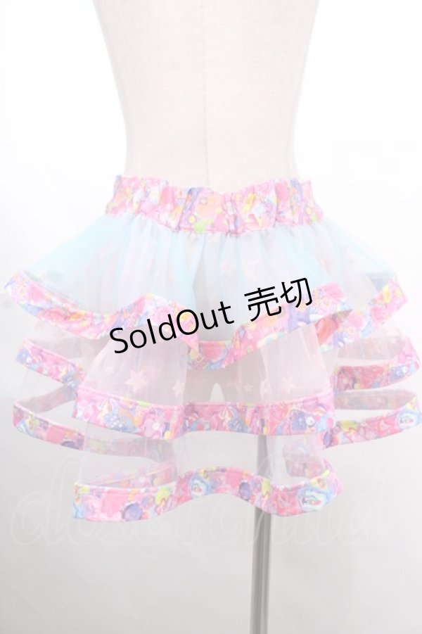 画像2: 6％DOKIDOKI / Tiered pannier-skirt  ラベンダー Y-24-11-25-114-LO-SK-SZ-ZY (2)