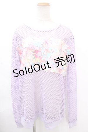 画像: 6％DOKIDOKI / Mesh Top/Connect to the Second Summer of Love  ラベンダー Y-24-11-30-038-LO-TO-SZ-ZY