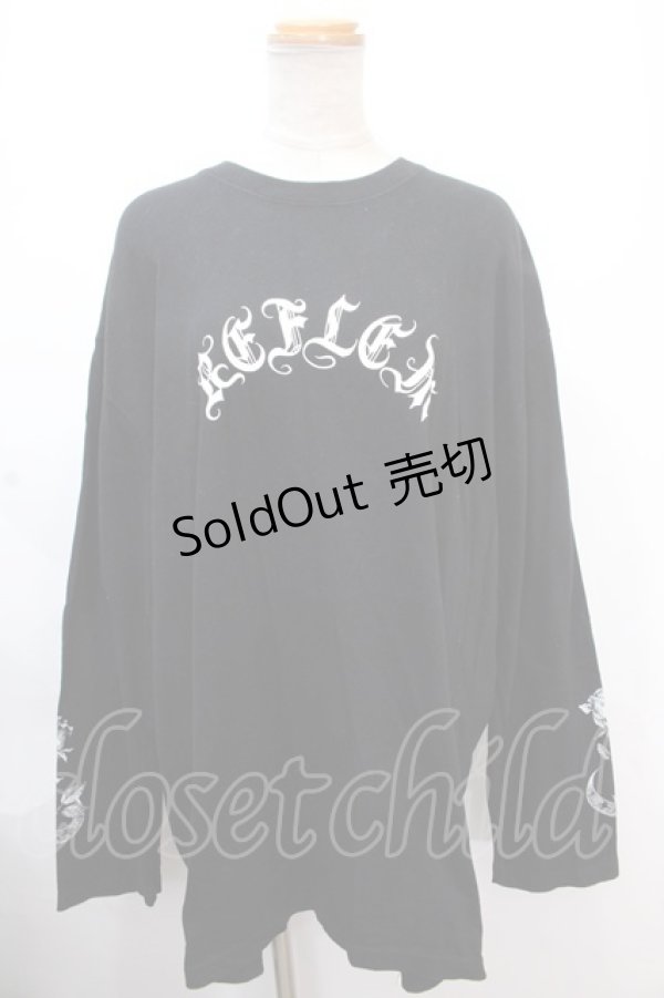 画像1: REFLEM / 薔薇プリントL/S Tee/ロングスリーブカットソー F ブラック Y-24-11-30-051-PU-TO-SZ-ZS (1)