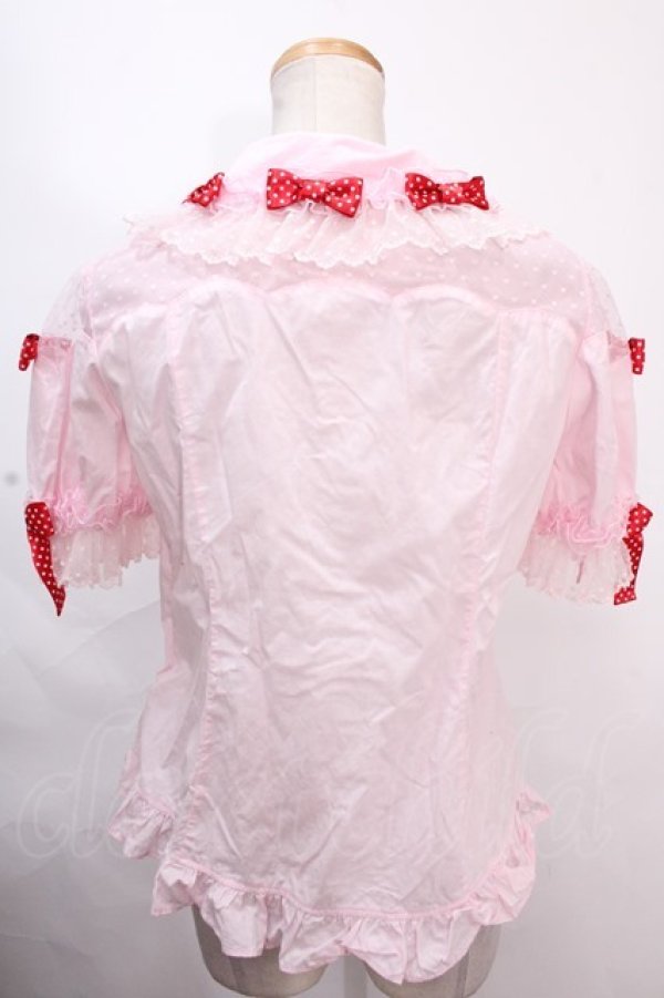 画像2: Angelic Pretty / Dreamy Dolce Ribbonブラウス  ピンク Y-24-11-30-070-AP-BL-SZ-ZY (2)