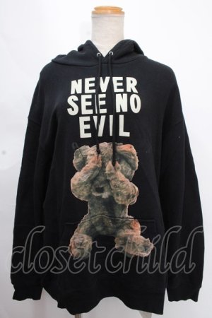 画像: MILKBOY / NEVER SEE NO EVIL HOODIE  黒 Y-24-12-05-088-MB-TO-AS-ZY