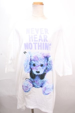 画像: MILKBOY / NEVER HEAR BEAR Tシャツ F ホワイト Y-24-12-12-051-MB-TS-SZ-ZY