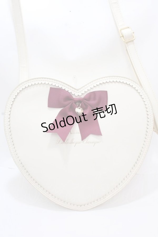 画像1: Amavel / Heart Ribbon バック  アイボリー Y-24-12-15-082-CA-BG-SZ-ZY (1)