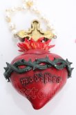 画像2: modifica / Sacred Heart necklace  レッド Y-24-12-15-018-PU-AC-SZ-ZY (2)