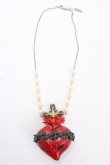 画像3: modifica / Sacred Heart necklace  レッド Y-24-12-15-018-PU-AC-SZ-ZY (3)