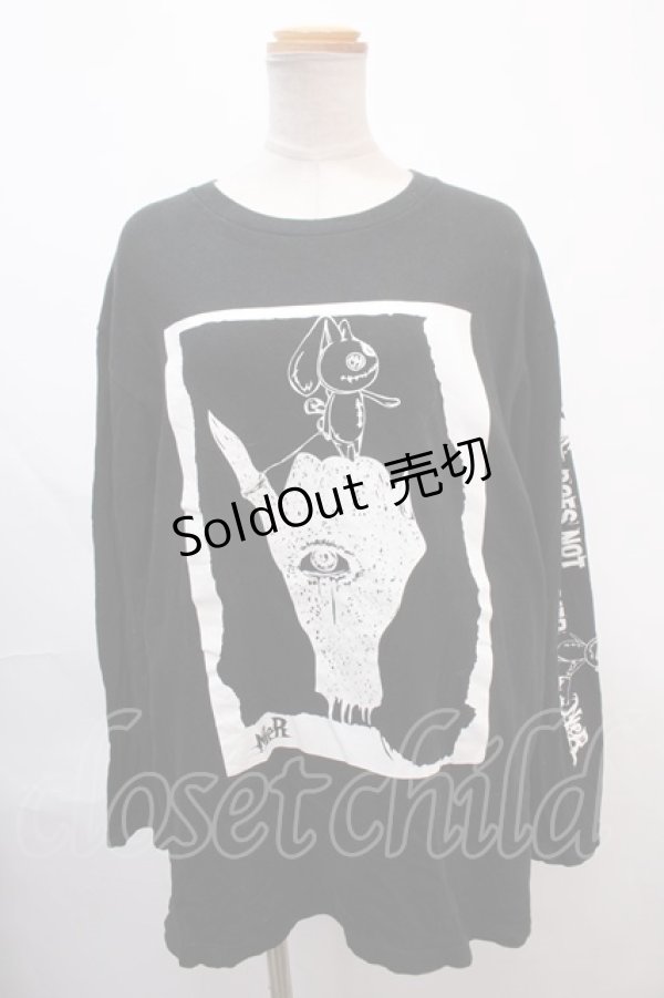 画像1: NieR Clothing / プリントTシャツ XL ブラック Y-24-12-21-070-PU-TO-SZ-ZY (1)