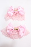 画像1: Angelic Pretty / ロゴリボンチャームお袖とめ  ピンク Y-24-12-23-002-AP-ZA-SZ-ZY (1)