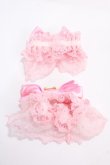 画像2: Angelic Pretty / ロゴリボンチャームお袖とめ  ピンク Y-24-12-23-002-AP-ZA-SZ-ZY (2)