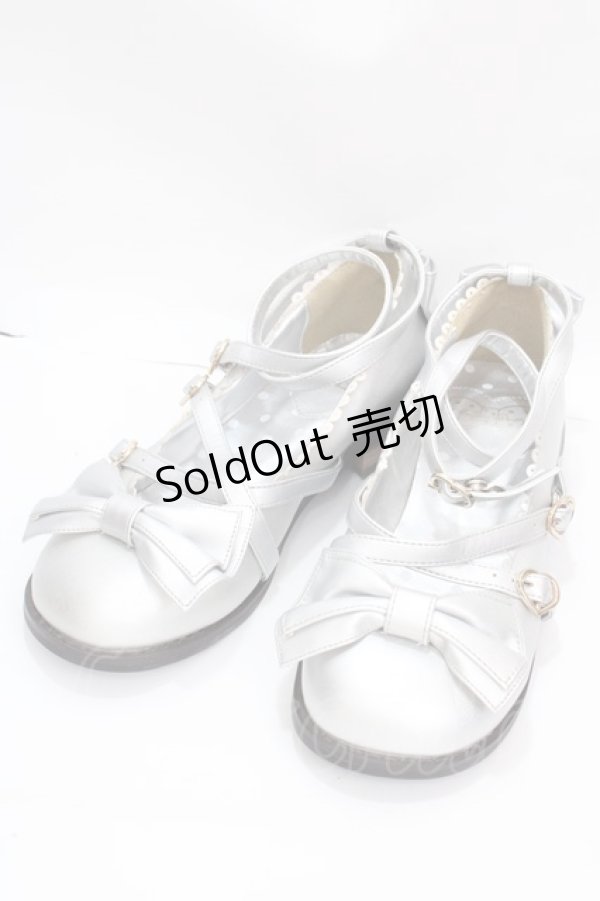 画像1: Angelic Pretty / Tea Party Shoes S シルバー Y-24-12-25-008-AP-ZA-SZ-ZY (1)