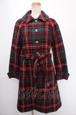 画像: Jane Marple / Big Tartan コート M グリーン Y-24-12-29-049-JM-CO-SZ-ZY