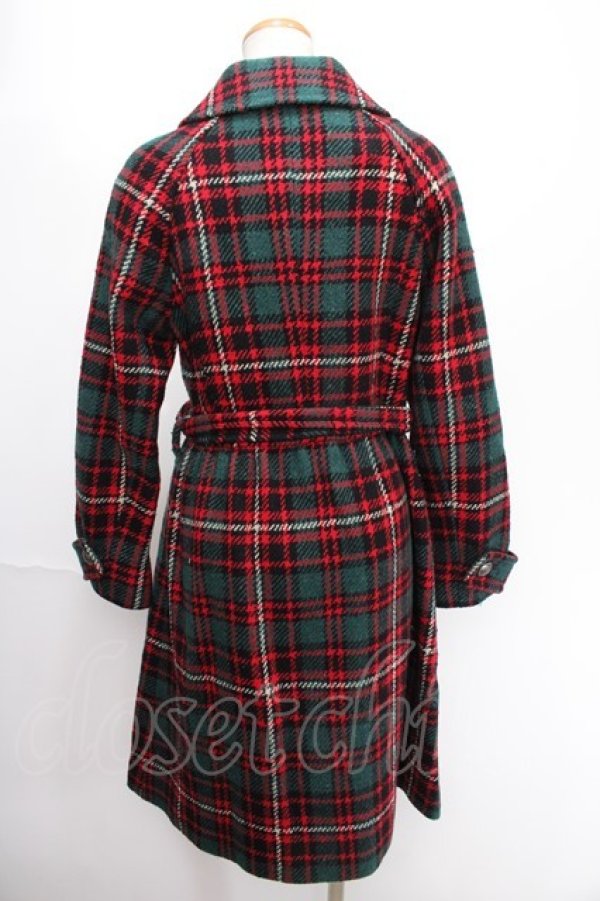 画像2: Jane Marple / Big Tartan コート M グリーン Y-24-12-29-049-JM-CO-SZ-ZY (2)