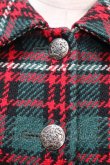 画像3: Jane Marple / Big Tartan コート M グリーン Y-24-12-29-049-JM-CO-SZ-ZY (3)