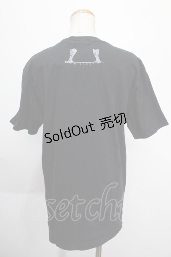 画像2: MILKBOY / Gad save the milkboy Tシャツ  黒 Y-25-01-10-076-MB-TO-SZ-ZY (2)