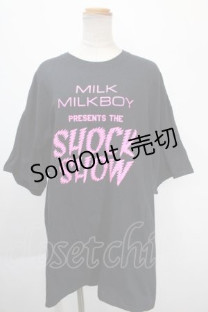 画像: MILKBOY / SHOCK SHOW　Tシャツ  黒 Y-25-01-10-078-MB-TO-SZ-ZY