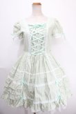 画像1: Angelic Pretty / サテンクラシカルフリルワンピース  ミント Y-25-01-10-154-AP-OP-SZ-ZY (1)