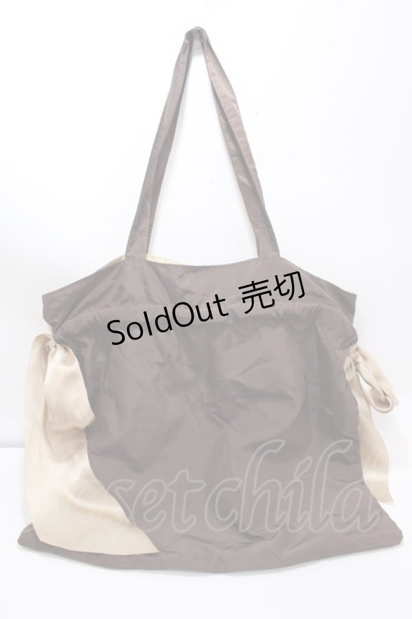 画像2: Q-pot. / 2WayリボントートBAG  ブラウン Y-25-01-10-036-QP-BG-SZ-ZY (2)