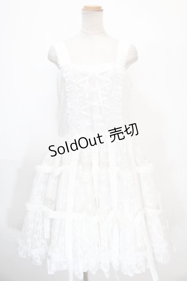 画像1: h.NAOTO / Bird Cage Dress  ホワイト Y-25-01-16-098-HN-OP-SZ-ZY (1)