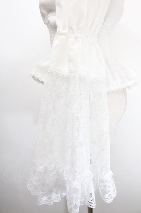 画像3: MAJOH / PRINCESS LACE SLEEVE トップス  ホワイト Y-25-01-16-021-GO-TO-SZ-ZY (3)