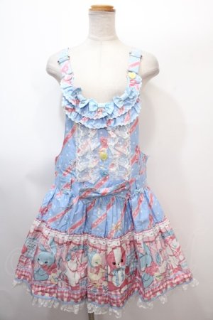 画像: Angelic Pretty / MELODY TOYSサロペット(2020)  サックス Y-25-01-30-163-AP-OP-SZ-ZY