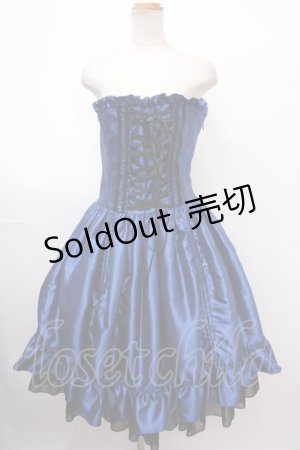 画像: ATELIER PIERROT / Bustle Corset Dress  青 Y-25-02-03-117-EL-OP-SZ-ZY