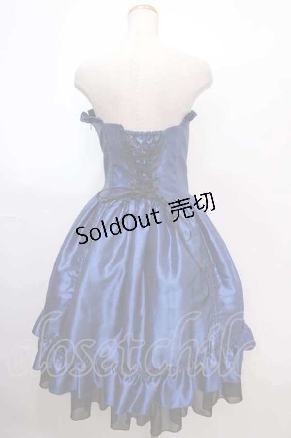 画像2: ATELIER PIERROT / Bustle Corset Dress  青 Y-25-02-03-117-EL-OP-SZ-ZY (2)