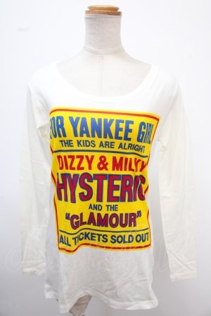 画像: HYSTERIC GLAMOUR / DIZZY & MILKY pt T-SH F 白 Y-25-02-06-151-PU-TO-SZ-ZY