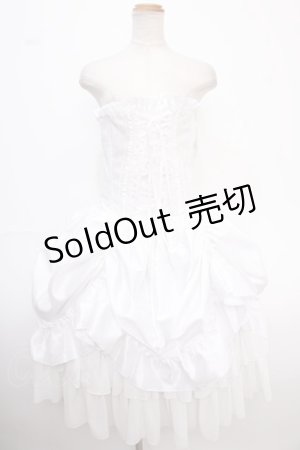 画像: ATELIER PIERROT / Bustle Corset Dress  白 Y-25-02-06-208-EL-OP-SZ-ZY