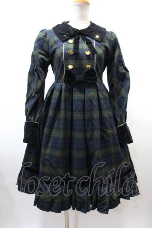 画像: Angelic Pretty /Modern Studentワンピース  紺 Y-25-02-09-051-AP-OP-AS-ZY