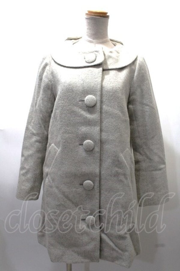 画像1: Franche Lippee / COATバックリボンコート  グレー Y-25-02-09-061-LO-CO-AS-ZT-C10 (1)