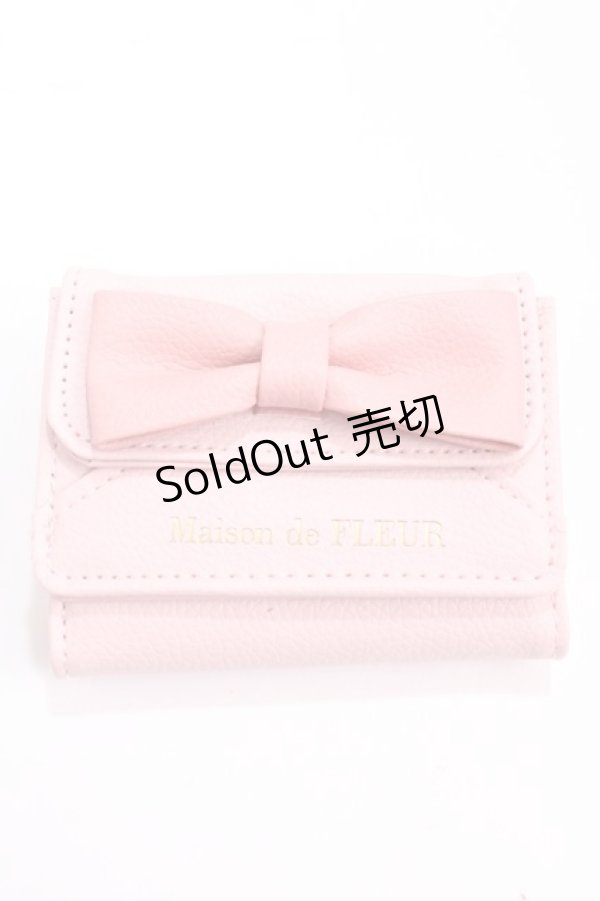 画像1: Maison de FLEUR / RIBBON CARD CASE BOOK F ピンク Y-25-02-16-061-LO-JA-SZ-ZY (1)