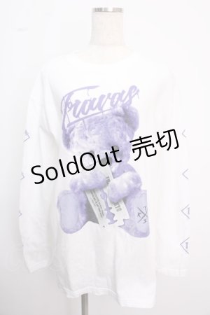 画像: TRAVAS TOKYO / くま プリントL/S Tee/ロングスリーブカットソー F ホワイト Y-25-02-18-021-PU-TS-SZ-ZY