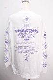 画像2: TRAVAS TOKYO / くま プリントL/S Tee/ロングスリーブカットソー F ホワイト Y-25-02-18-021-PU-TS-SZ-ZY (2)