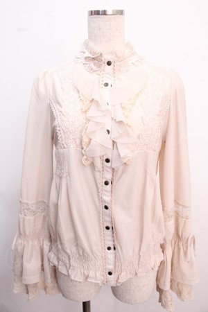 画像: Ozz oneste / Collar Ruffleブラウス  生成り Y-25-02-21-112-OO-BL-SZ-ZY