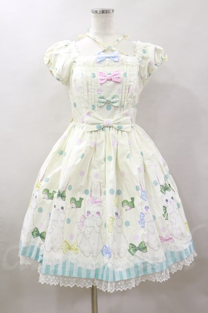 美品 Angelic Pretty マシュマロバニー ヘッドドレス シロ www