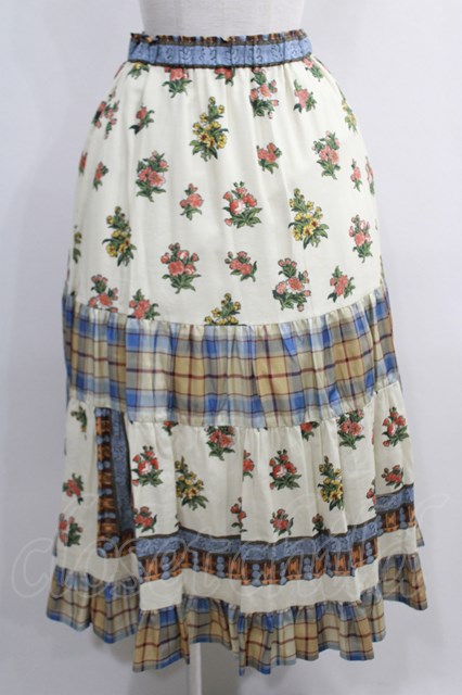 直売人気商品 Flowers of Jouy scarf mix tiered skirt euro.com.br