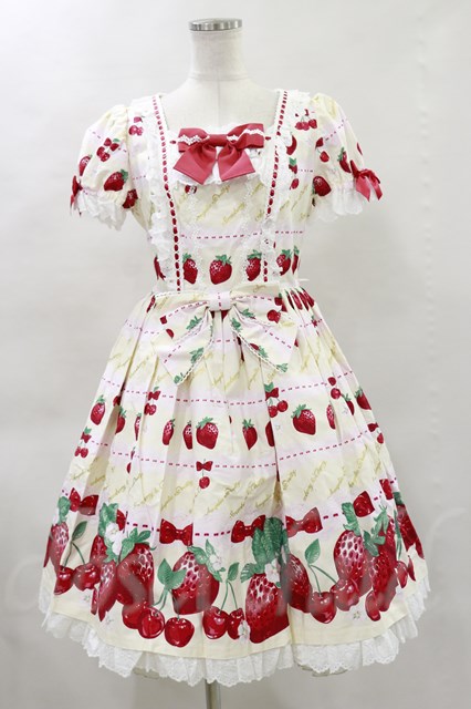 ロリィタファッションAngelic pretty ☆ dessert berry op - ひざ丈