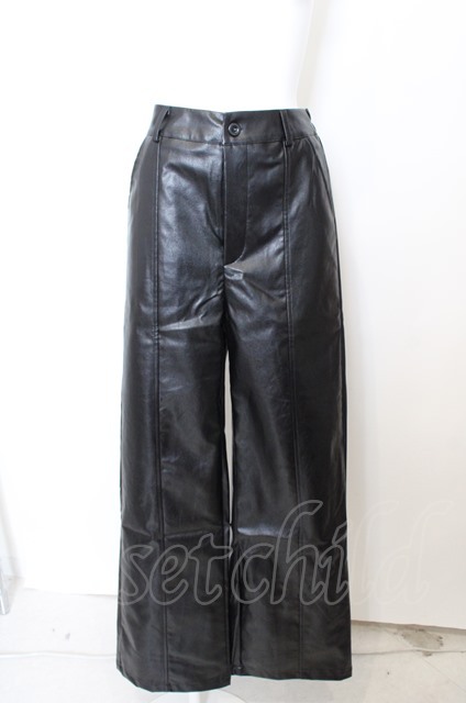 NieR Clothing / CHECK POCKET LEATHER PANTS - closet child