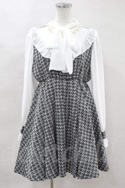 Swankiss☆tweed chiffon O P - ミニワンピース