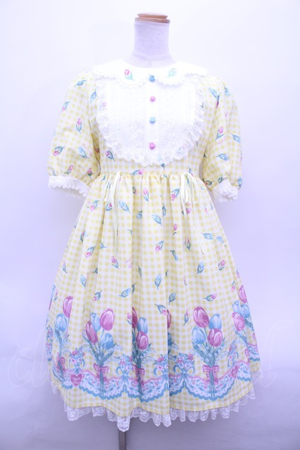 Angelic Pretty / Tulip Bouquetワンピース Y-23-06-14-065y-1-OP-AP-L