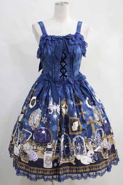 Angelic Pretty / メルカトル骨董品店ビスチェ風ジャンパースカート H-23-07-28-1010h-1-OP-AP-L-NS-ZH-R