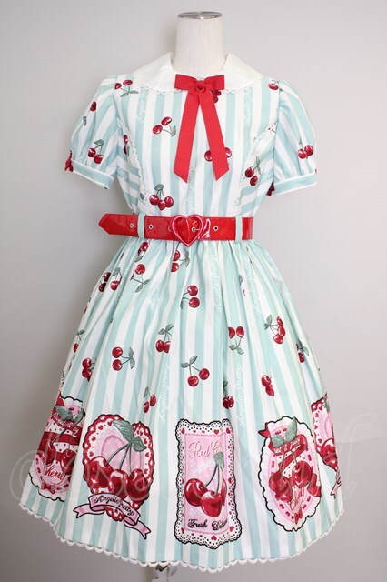 Angelic Pretty / Cherry Stampワンピース I-23-07-29-4010i-1-OP-AP-L