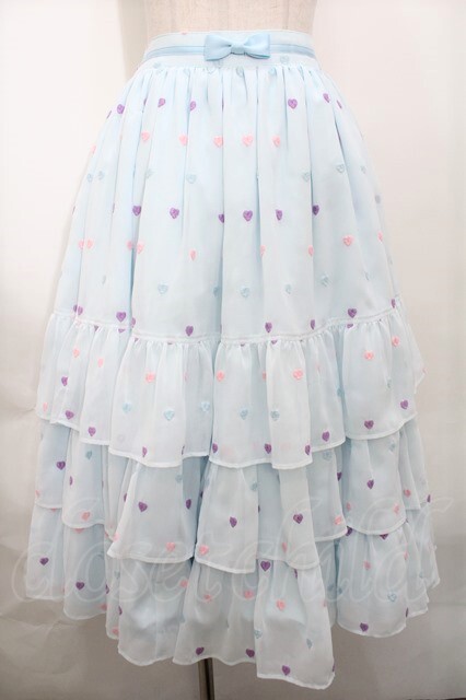 Angelic Pretty / Candy Petit Heartスカート Y-23-09-05-107y-1-SK-AP-L-SZ-ZS-R