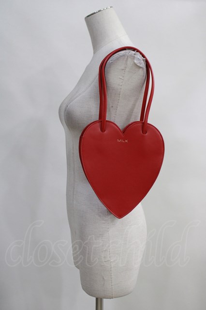 MILK / Vertical heart Bag H-23-10-16-1034-ML-BG-NS-ZH-