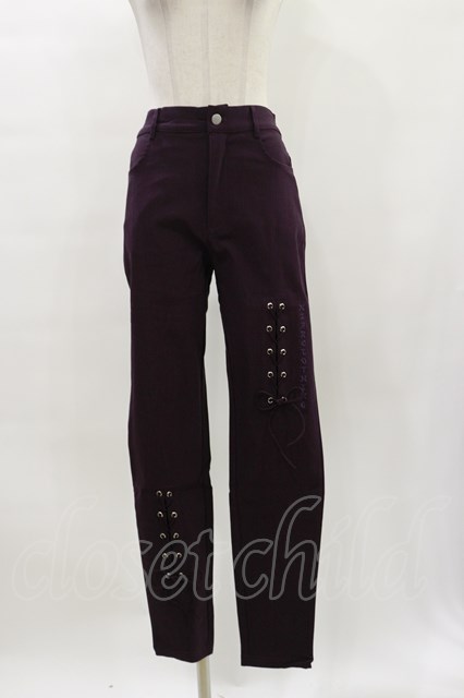 NieR Clothing / 高品質4POCKET 2BRAID STYLISH PANTS ワインレッド H 