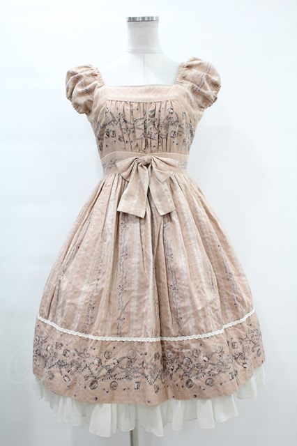Victorian maiden / ジュエルリボンパフスリーブドレス F カメオ 