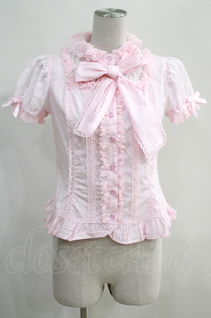 Angelic Pretty / プラチナジョーゼットブラウス Free ピンク H-24-05 