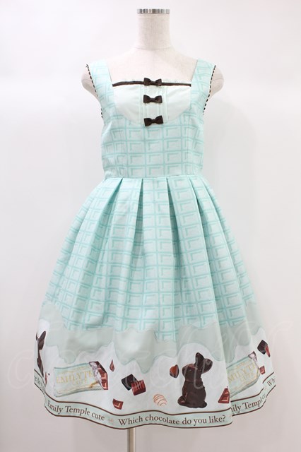 Emily Temple cute / favorite chocolate assortノースリーブワンピース M ミント  H-24-10-04-1008-ET-OP-NS-ZH - closet child オンラインショップ