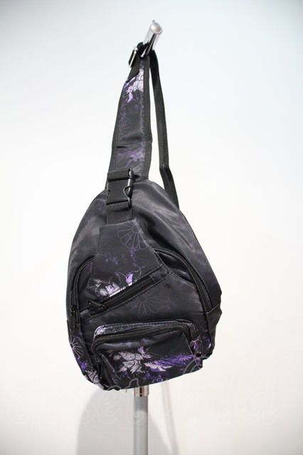 NieR Clothing / BAG 5POCKET軽量BODY BAG【和柄九尾(紫)】 紫 I-23-12